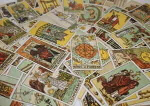 Justice from the Rider-Waite-Smith tarot deck
